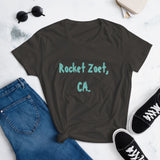 Women's short sleeve t-shirt Rocket Zoet, CA.