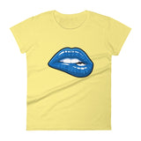 Women's Fashion Fit short sleeve t-shirt Fifth Avenue Blue Lips