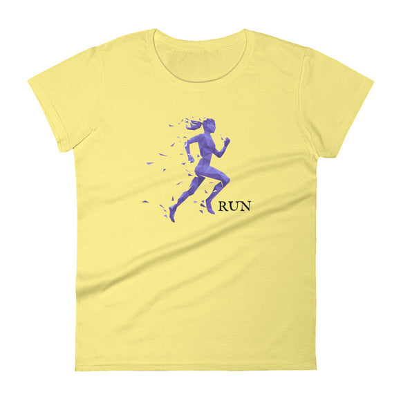 Women's short sleeve t-shirt Run Purple Rain