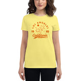 Women's short sleeve t-shirt Vintage Orange