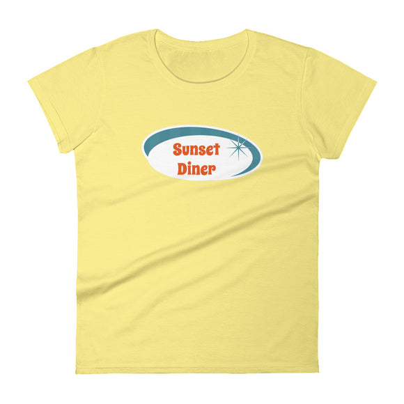 Women's short sleeve t-shirt Sunset Diner