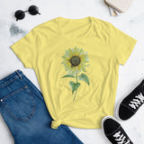 Women's short sleeve t-shirt Sunflower