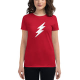 Women's short sleeve t-shirt Lightning White