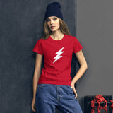 Women's short sleeve t-shirt Lightning White