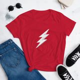 Women's short sleeve t-shirt Lightning White