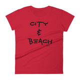 Women's short sleeve t-shirt City and Beach