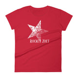 Women's short sleeve t-shirt RZ White Vintage Star