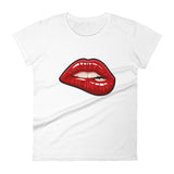 Women's Fashion Fit short sleeve t-shirt Fifth Avenue Lips Red