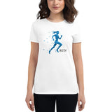 Women's short sleeve t-shirt Run Blue