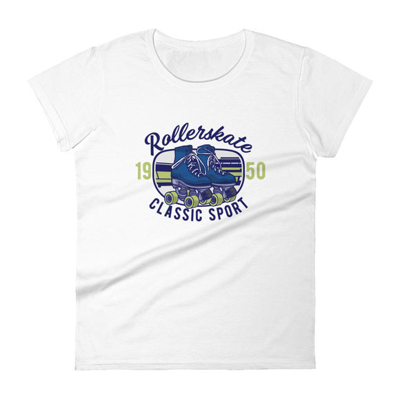 Women's short sleeve t-shirt Rollerskate Classic