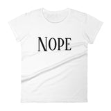 Women's short sleeve t-shirt Nope