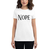 Women's short sleeve t-shirt Nope