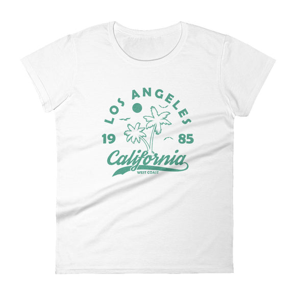 Women's short sleeve t-shirt L.A. Vintage Green