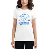 Women's short sleeve t-shirt Los Angeles Blue