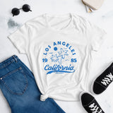 Women's short sleeve t-shirt Los Angeles Blue