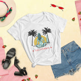 Women's short sleeve t-shirt California Surfer Girl