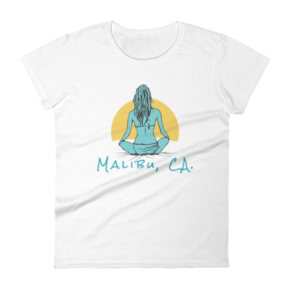 Women's short sleeve t-shirt Malibu, CA.