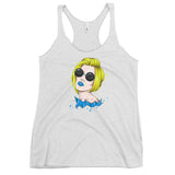 Women's Racerback Tank Blond And Blue