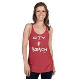 Women's Racerback Tank City And Beach RZ