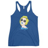 Women's Racerback Tank Blond And Blue
