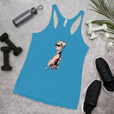 Women's Racerback Tank Sunglasses Girl
