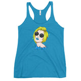 Women's Racerback Tank Blond And Blue